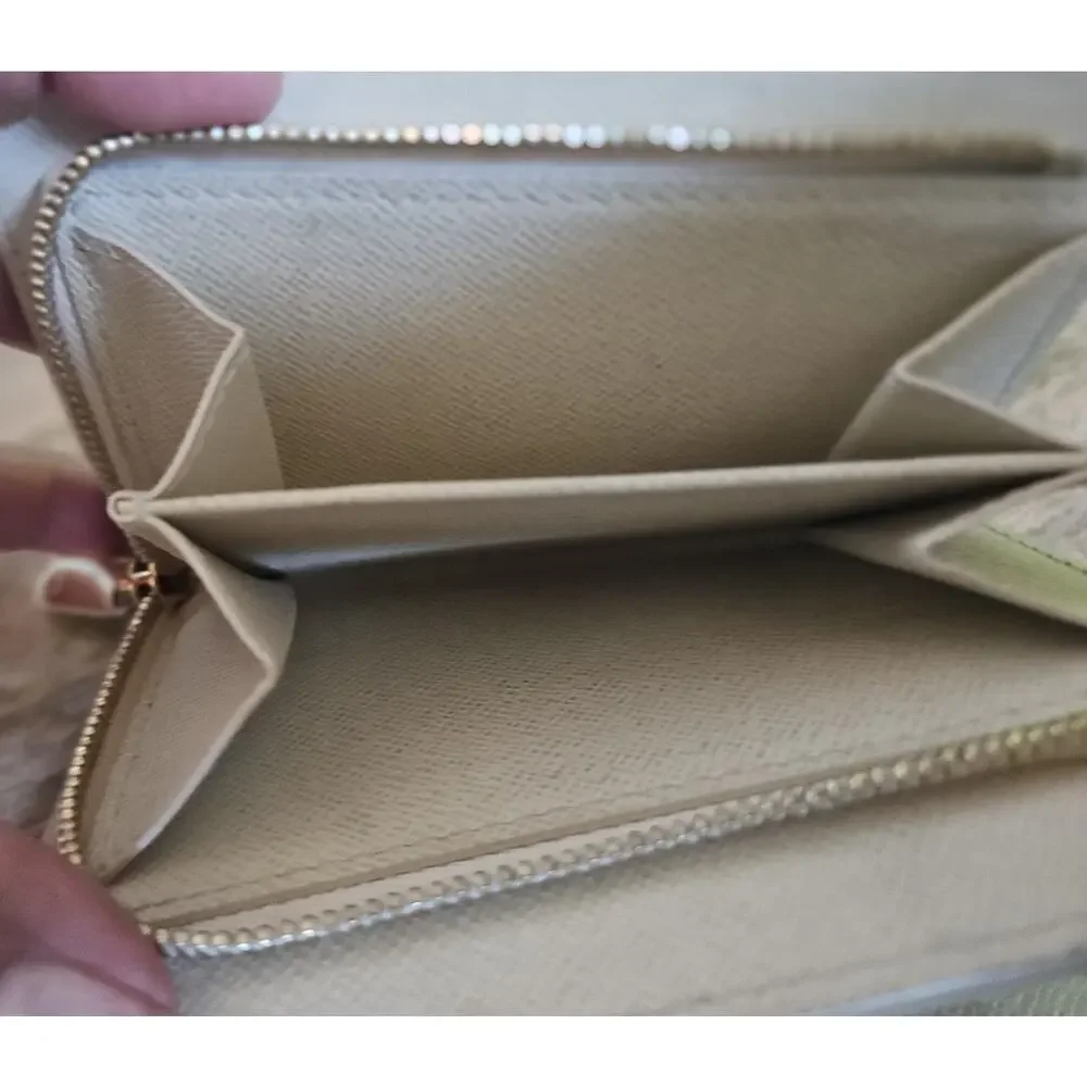 Louis Vuitton Damier Azur Leather Trifold Wallet Koala with Box LV-W0228P-C012